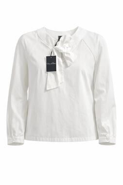 Oscar de la Renta Girls Bow Blouse White Cotton 6Y NWT
